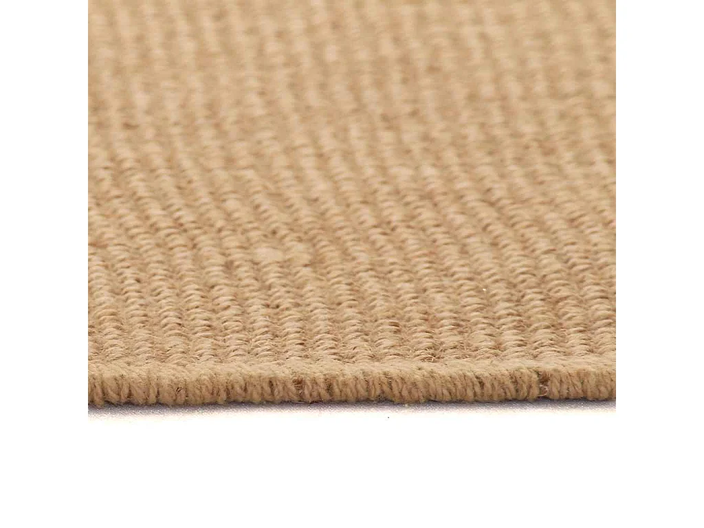 Tappeto in juta con retro in lattice 70 x 130 cm Naturale