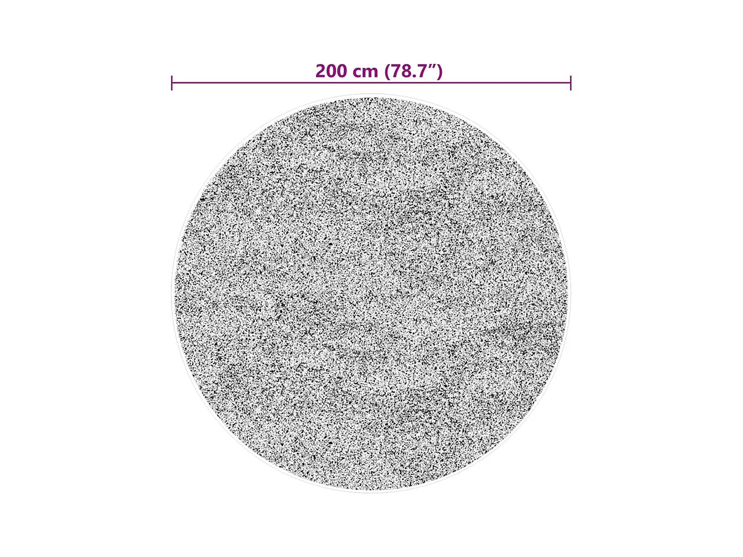 HUARTE vloerkleed met zachte en wasbare korte pool in bosgroen Ø 200 cm