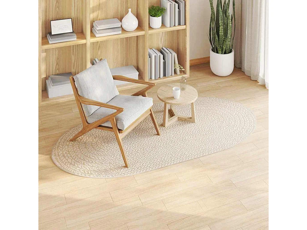 Alfombra PP color crema