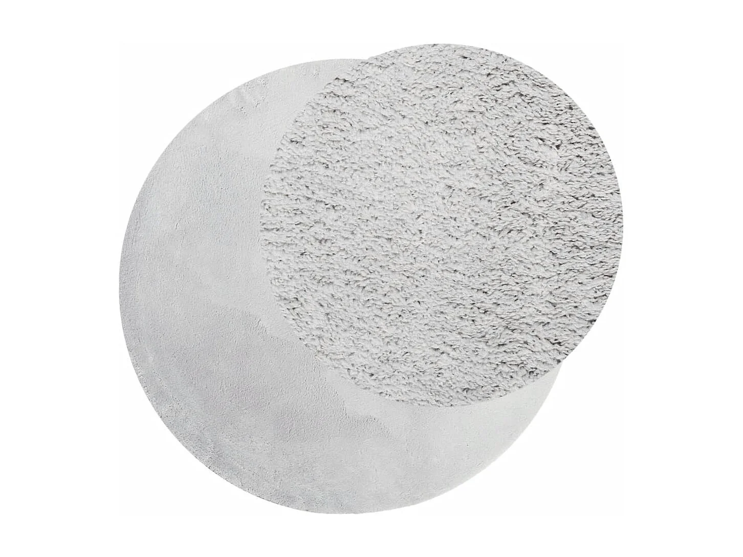 Tappeto HUARTE a pelo corto morbido e lavabile, grigio, Ø 80 cm