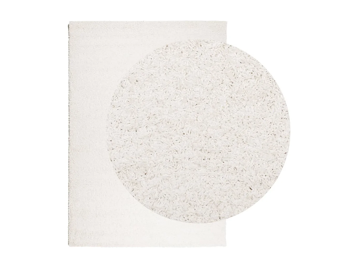 PAMPLONA tappeto moderno a pelo lungo shaggy crema 140x200 cm