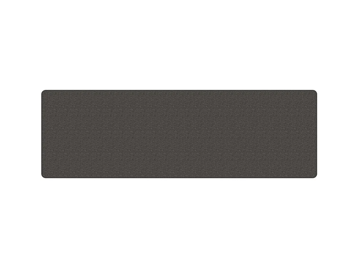 Tapis de couloir aspect sisal anthracite 80x250 cm