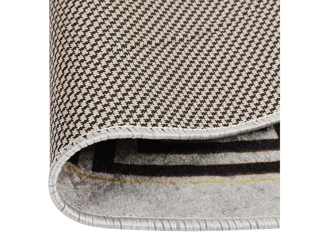 Tapis lavable antidérapant φ120 cm beige clair