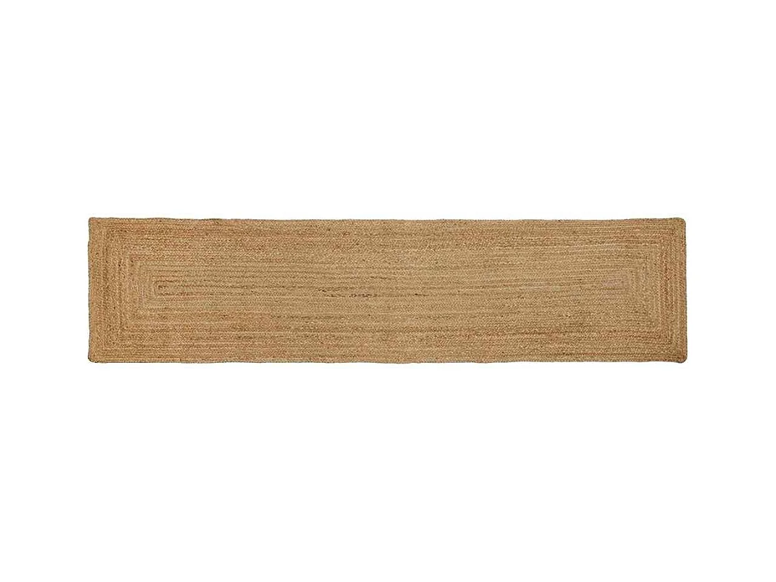 Alfombra beige 60 x 250 cm Yute