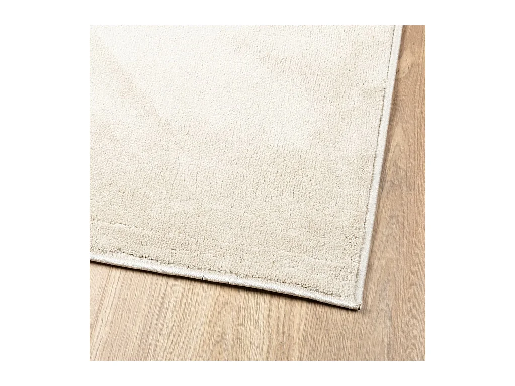 Tapis OVIEDO à poils courts beige 200x200 cm