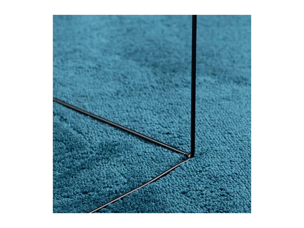 Tapis OVIEDO à poils courts turquoise 160x230 cm