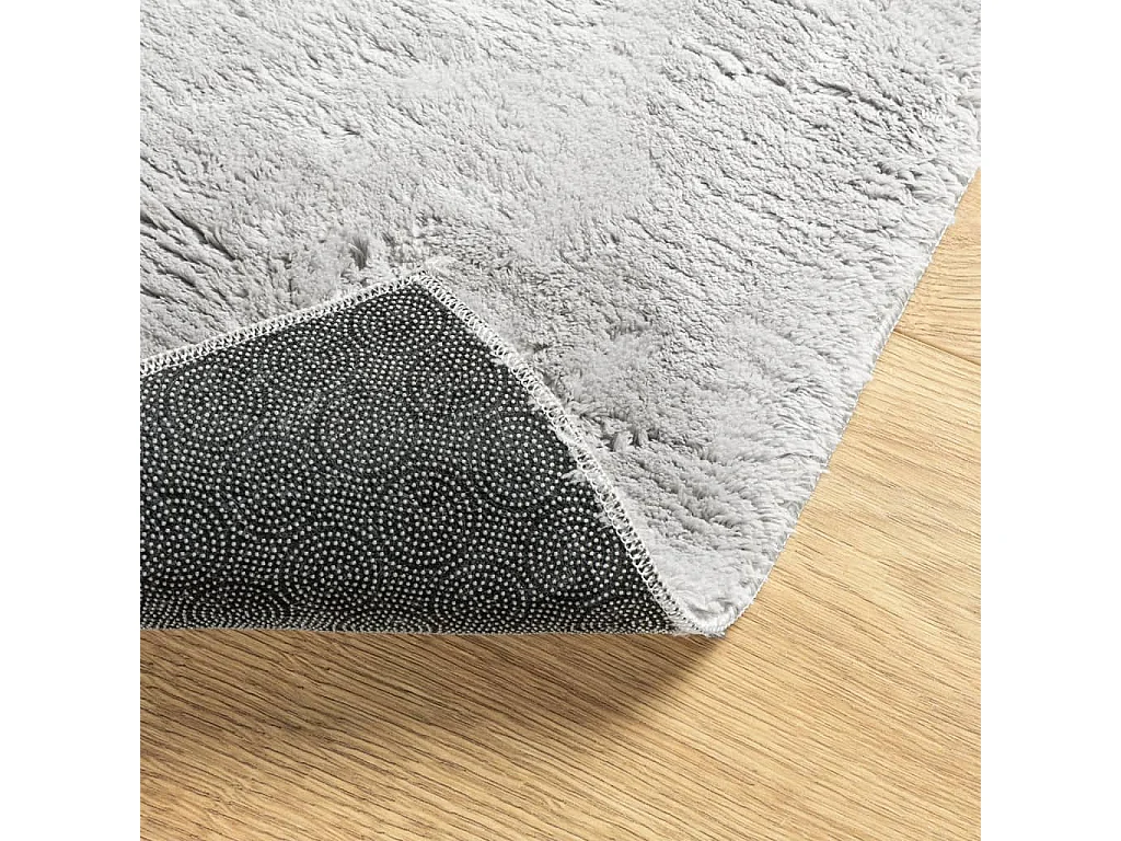 Tapis HUARTE à poils courts doux et lavable gris 80x150 cm