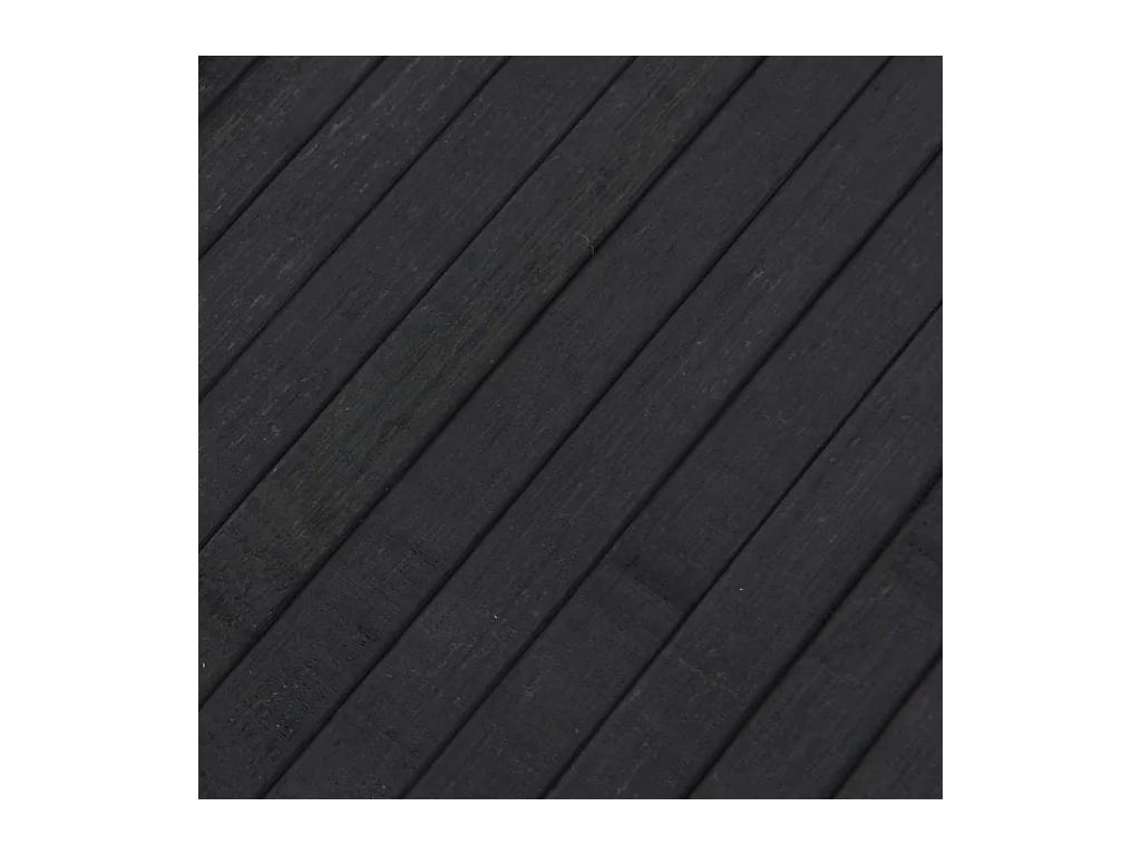 Tapis rectangulaire gris 80x300 cm bambou
