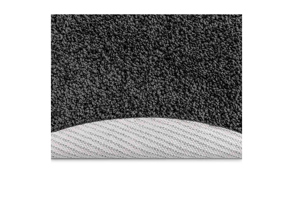 Tapis Gris foncé 160 x 160 cm Polypropylène