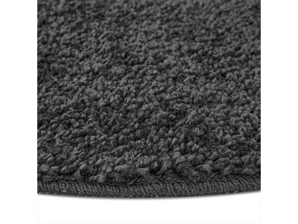 Tapis Gris foncé 160 x 160 cm Polypropylène