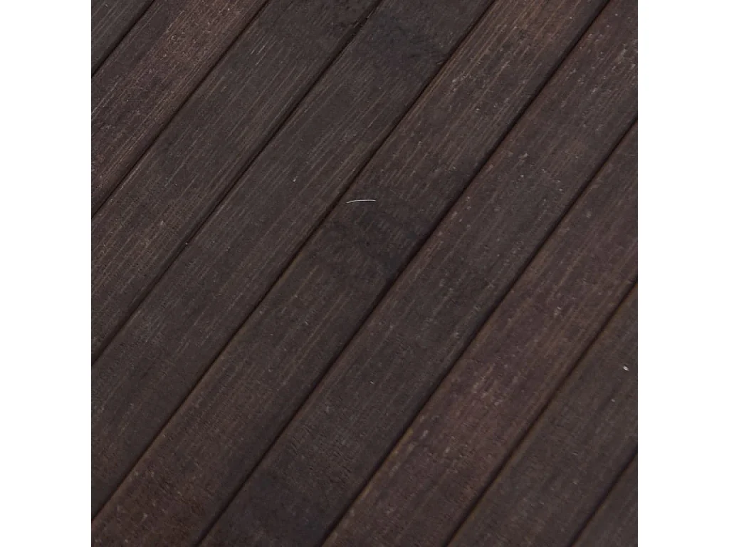 Tappeto rettangolare marrone scuro 70x100 cm in bambù