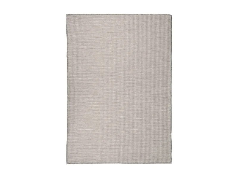 Platgeweven buitenkleed 160x230 cm Taupe