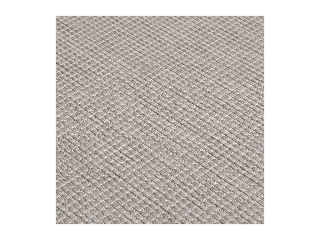 Platgeweven buitenkleed 160x230 cm Taupe