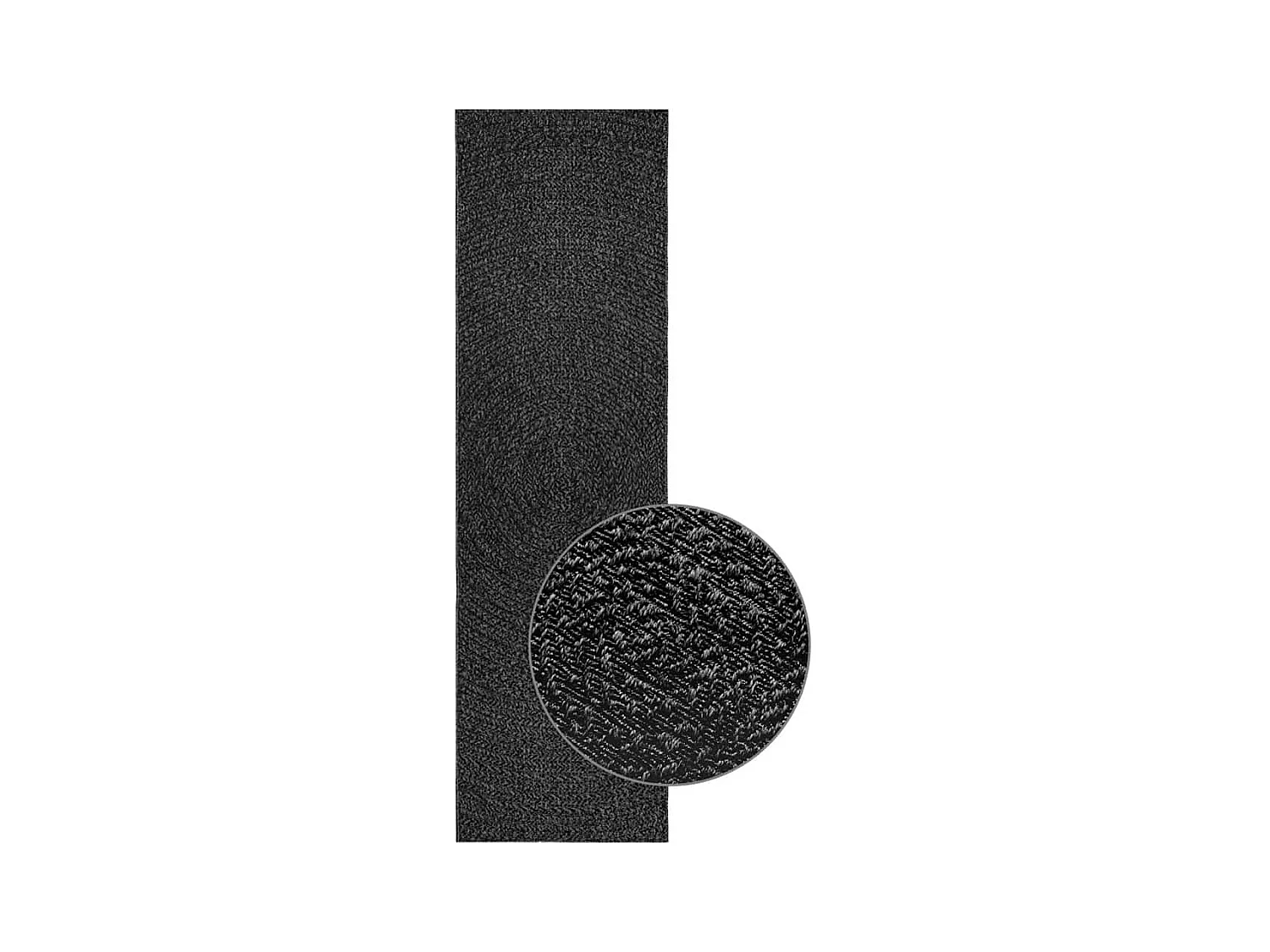 Tapis ZIZUR 80x250 cm aspect de jute intérieur extérieur
