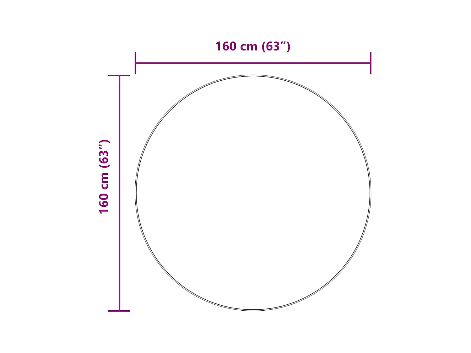 NAVARRA beige shaggy vloerkleed 160x160 cm polyester