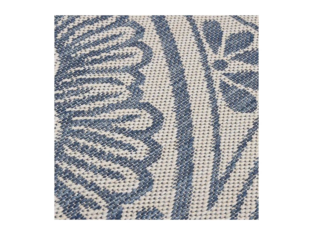 Alfombra de exterior de tejido plano 160x230 cm Estampado azul