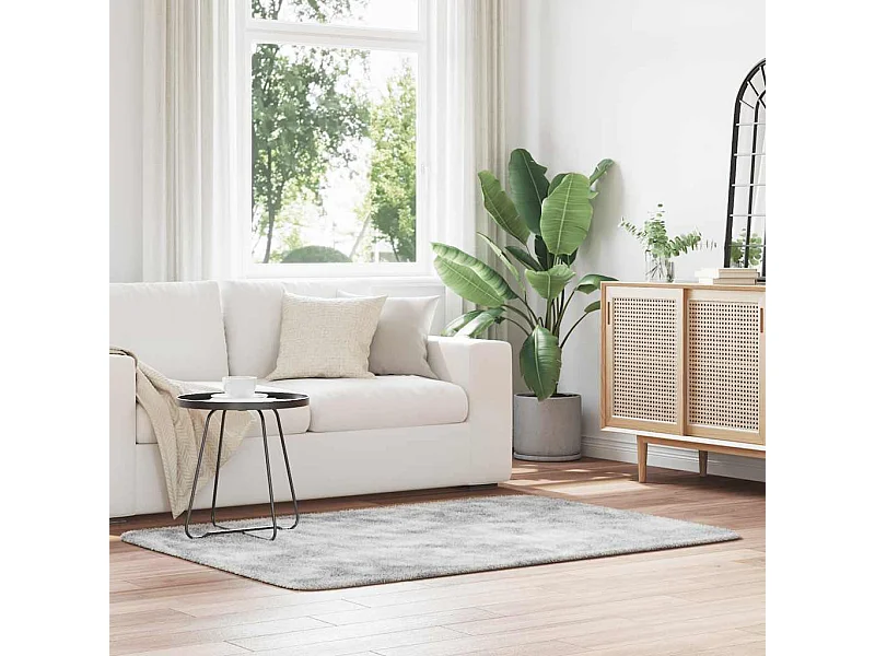 NAVARRA zilvergrijs shaggy tapijt 120x170 cm