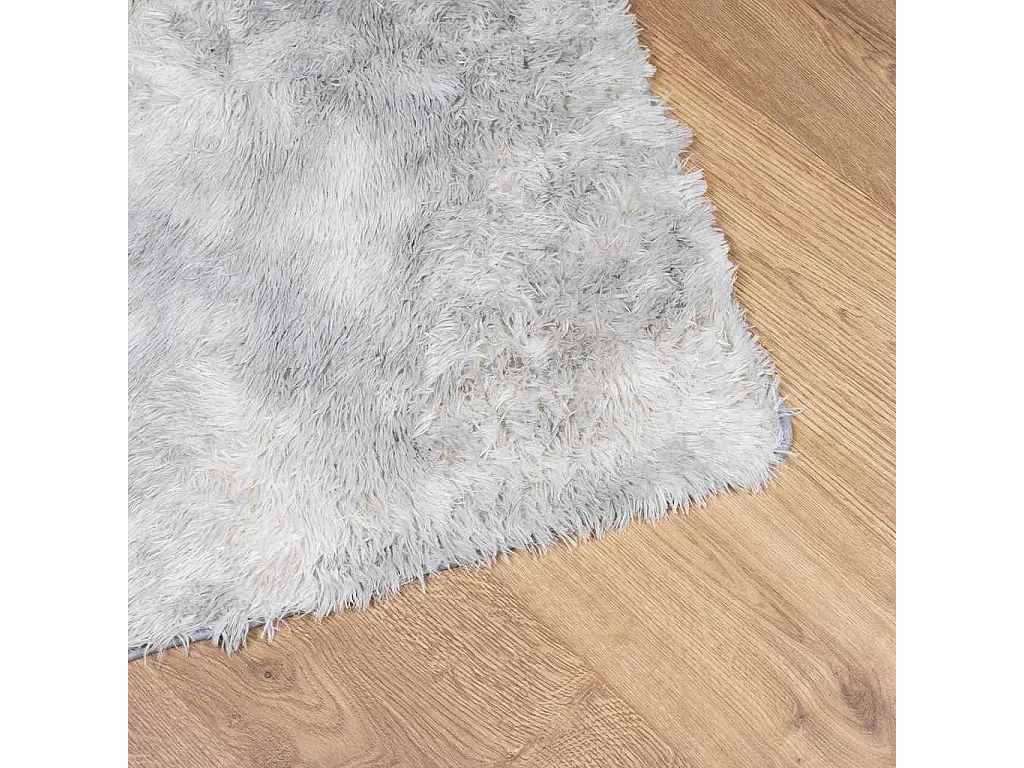 Tappeto shaggy grigio argento NAVARRA 120x170 cm