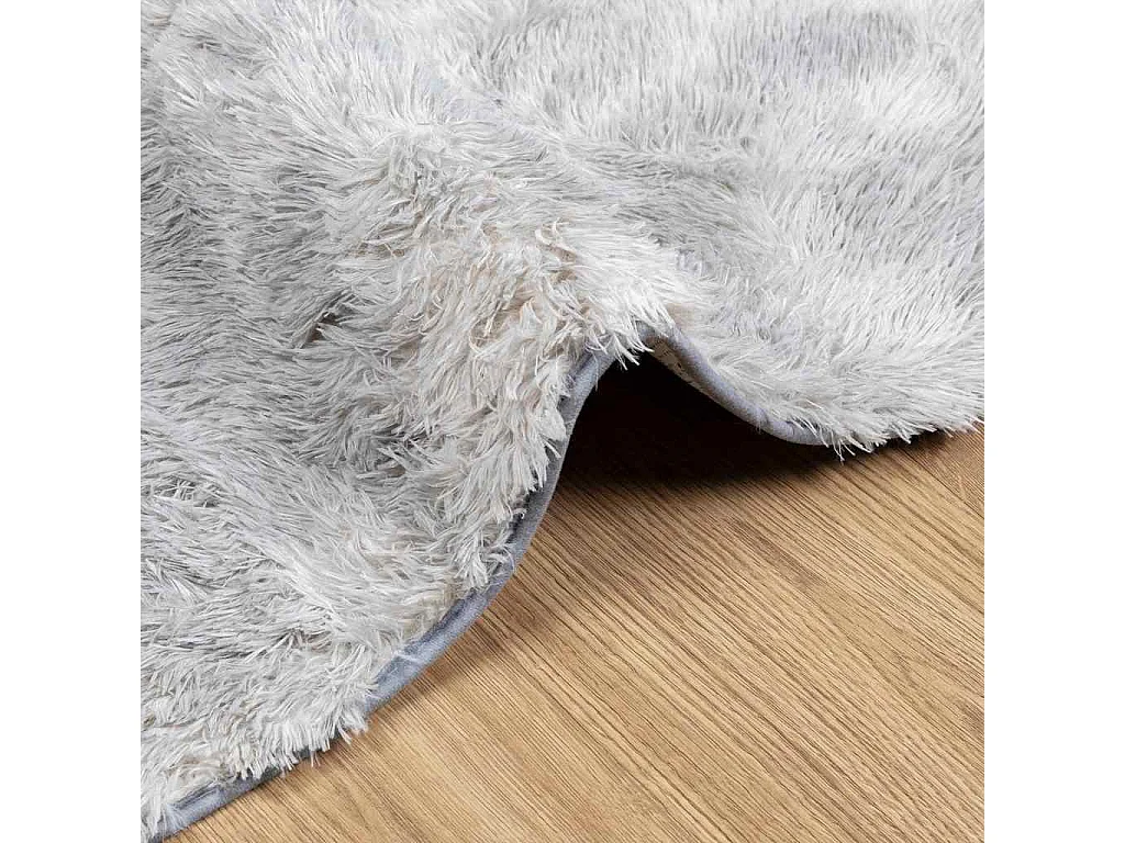 Tappeto shaggy grigio argento NAVARRA 120x170 cm