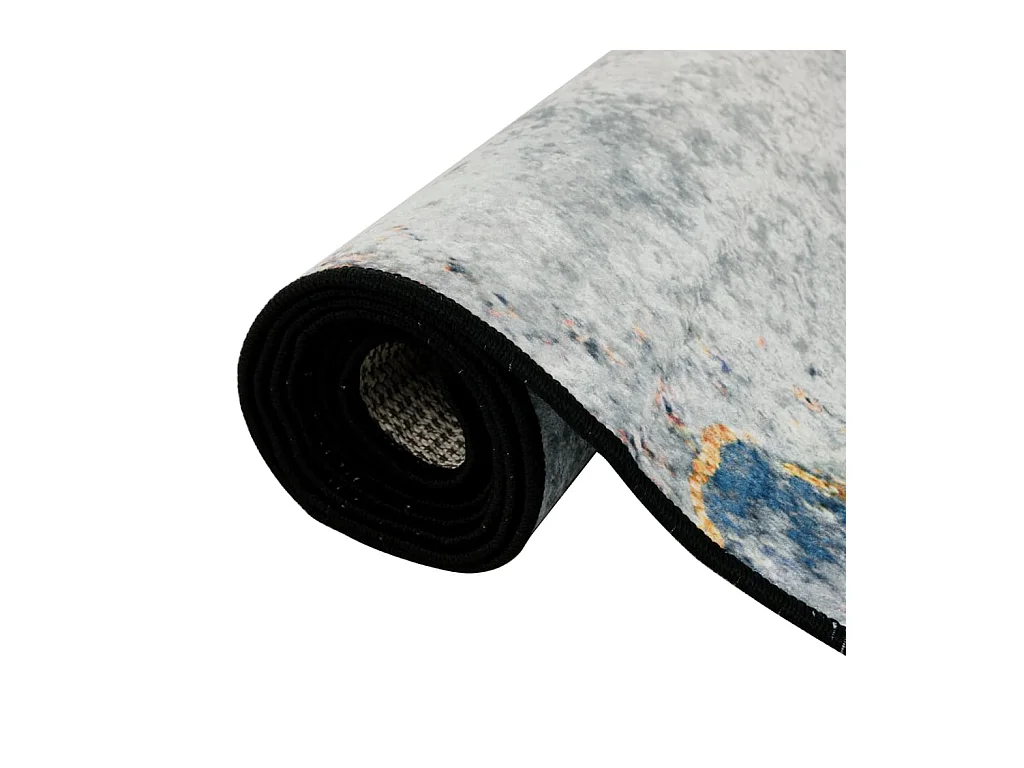 Tapis lavable multicolore 80x300 cm antidérapant