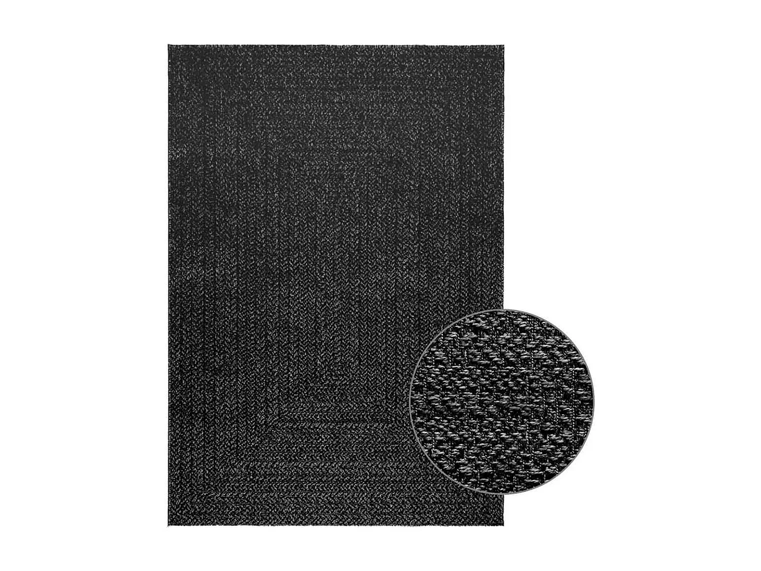 Tapis ZIZUR 120x170 cm aspect de jute intérieur extérieur