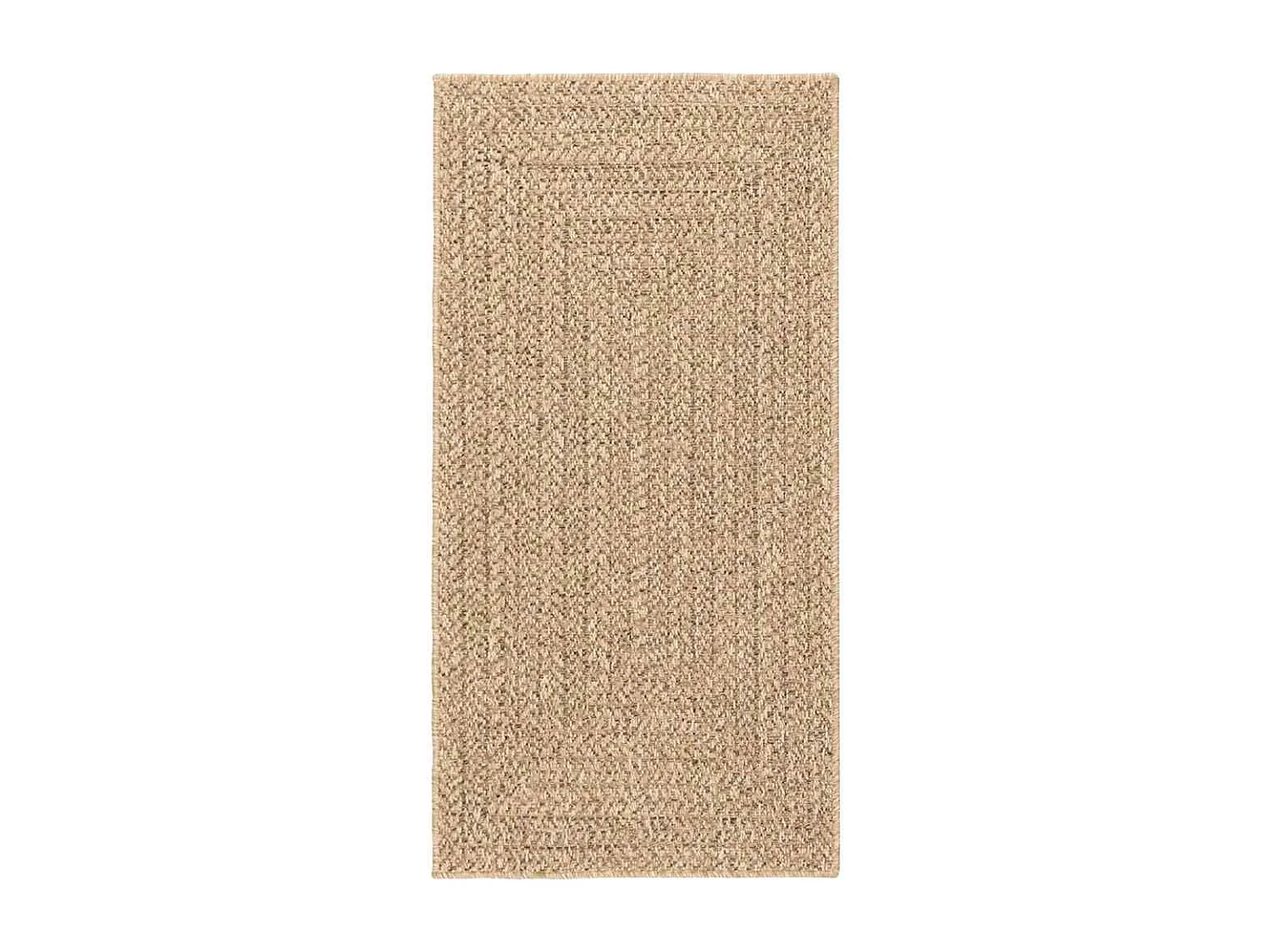 Tapis ZIZUR beige 80x250 cm aspect de jute intérieur extérieur
