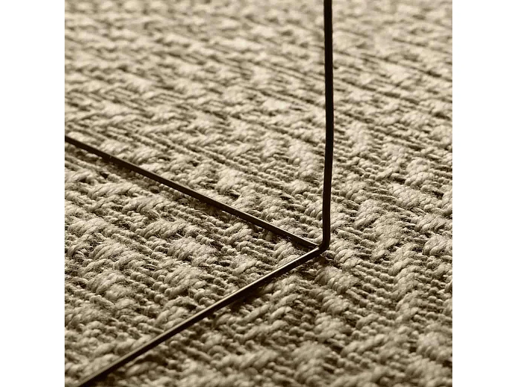 Tapis ZIZUR beige 60x110 cm aspect de jute intérieur extérieur