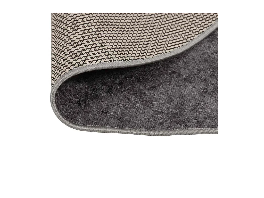 Tappeto antiscivolo lavabile φ120 cm grigio