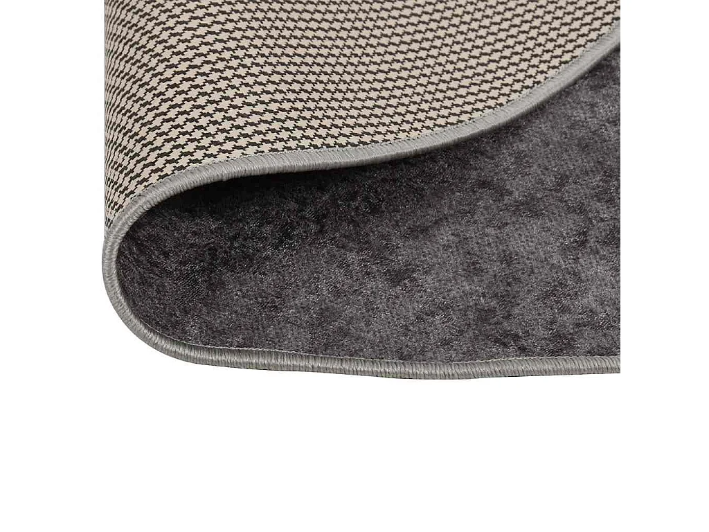 Tappeto antiscivolo lavabile φ120 cm grigio