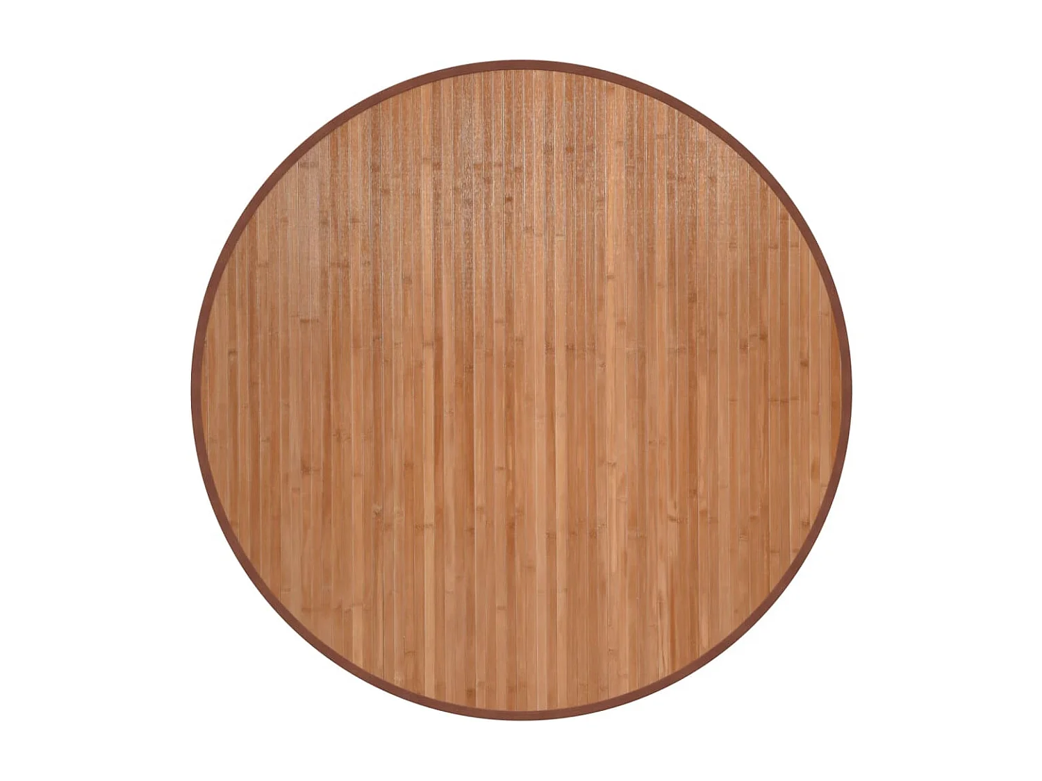 Tapis rond naturel 100 cm bambou