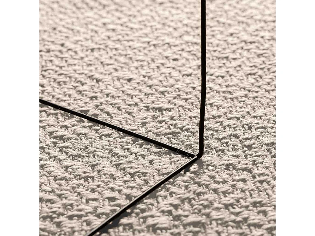 Tapis ZIZUR crème 140x200 cm aspect de jute intérieur extérieur