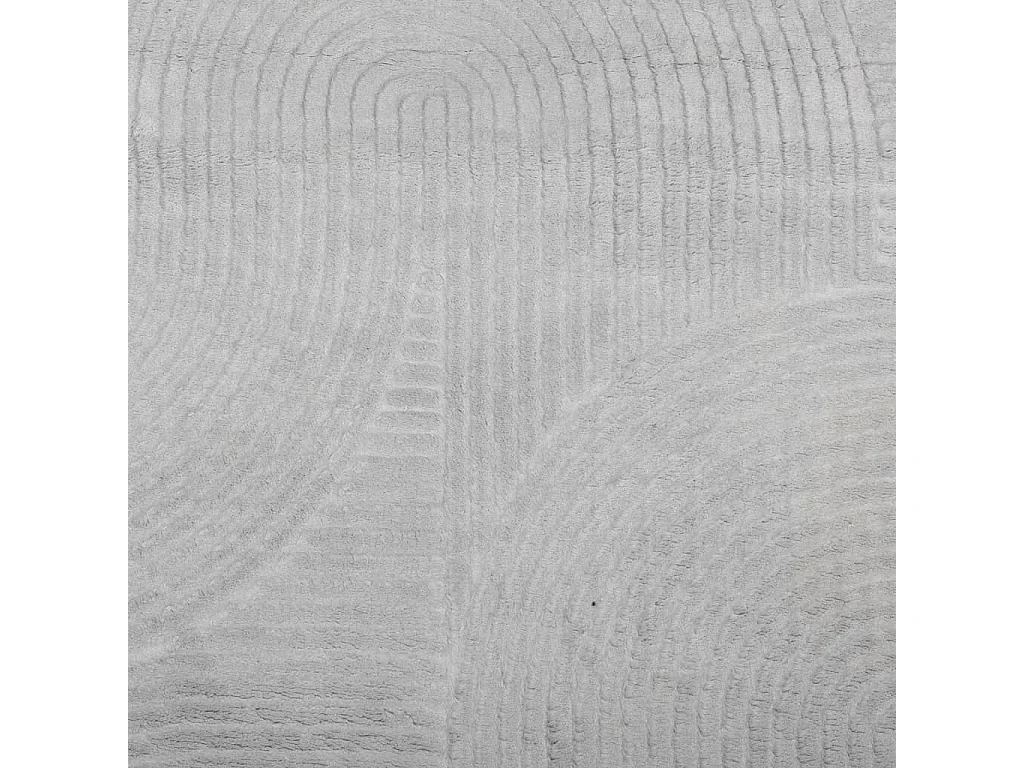 Alfombra de pelo corto IZA estilo escandinavo gris Ø 120 cm