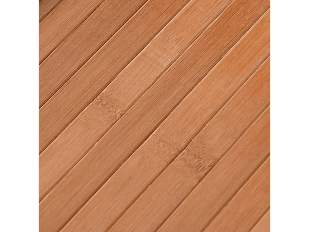 Tapis rectangulaire naturel 60x300 cm bambou