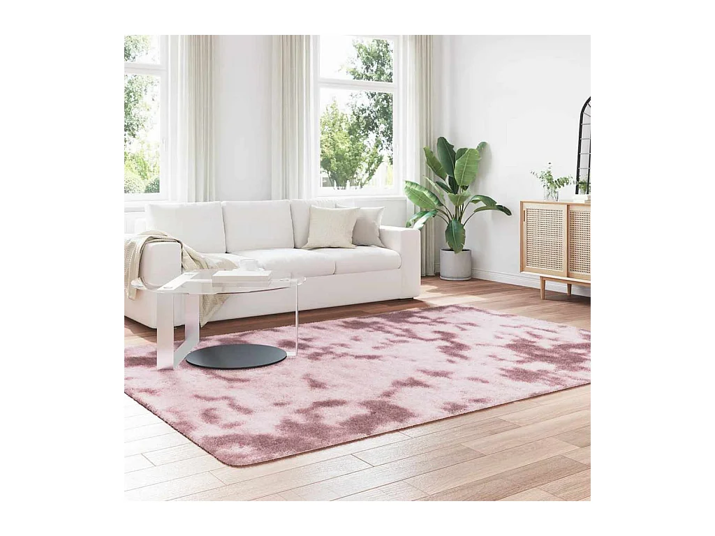 Alfombra peluda NAVARRA Rosa Polvo 200x290 cm