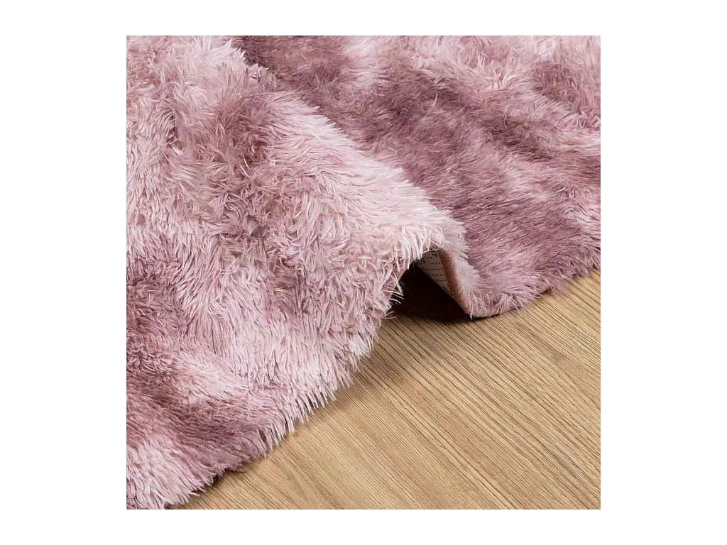 Alfombra peluda NAVARRA Rosa Polvo 200x290 cm