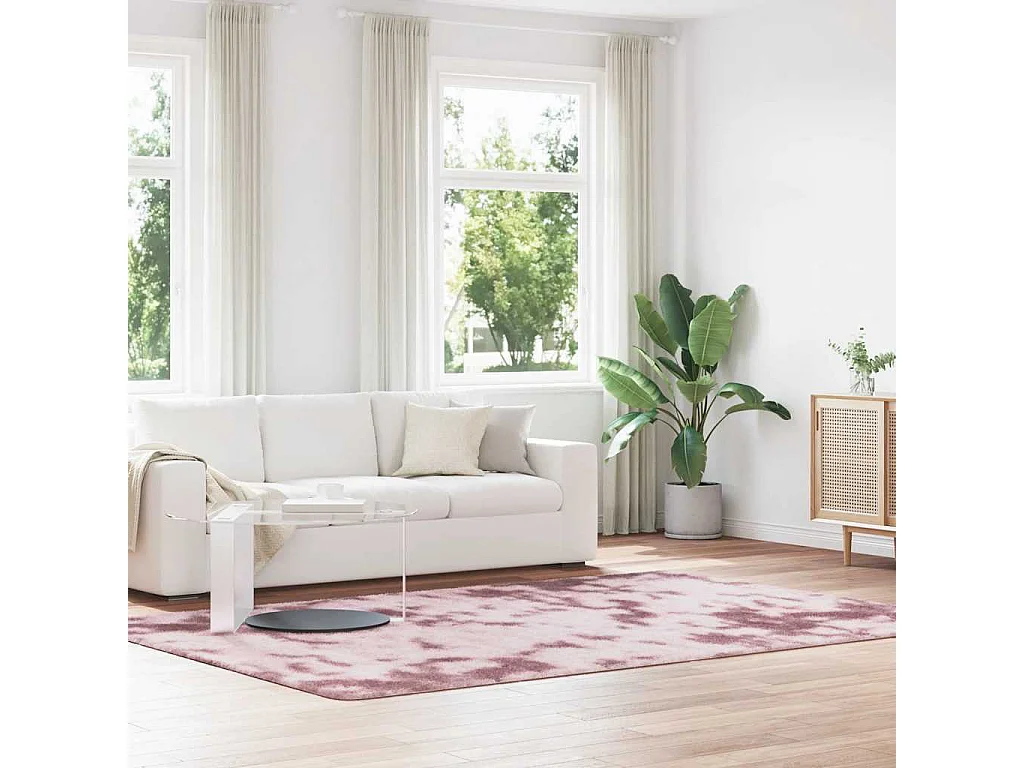 Tappeto Shaggy NAVARRA Rosa Cipria 200x290 cm