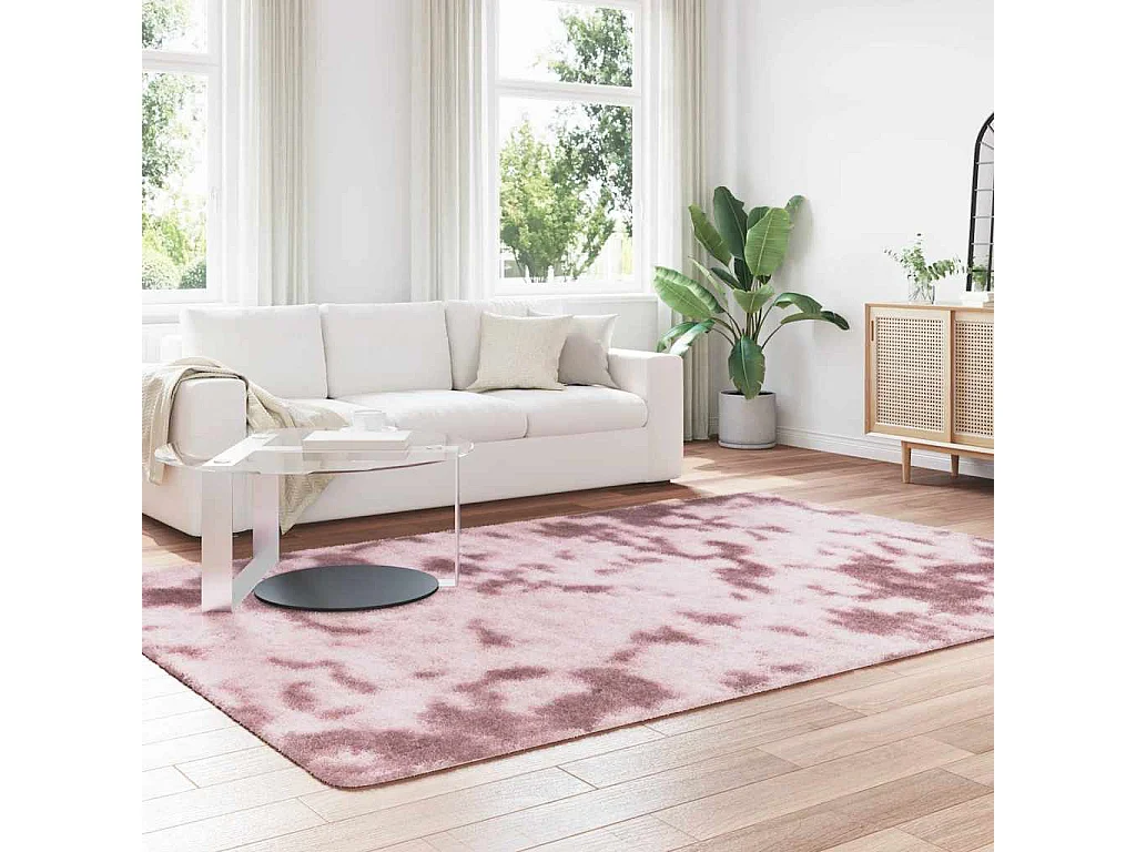 Tappeto Shaggy NAVARRA Rosa Cipria 200x290 cm