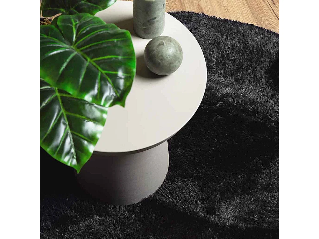 Tappeto NAVARRA nero shaggy 240x240 cm poliestere