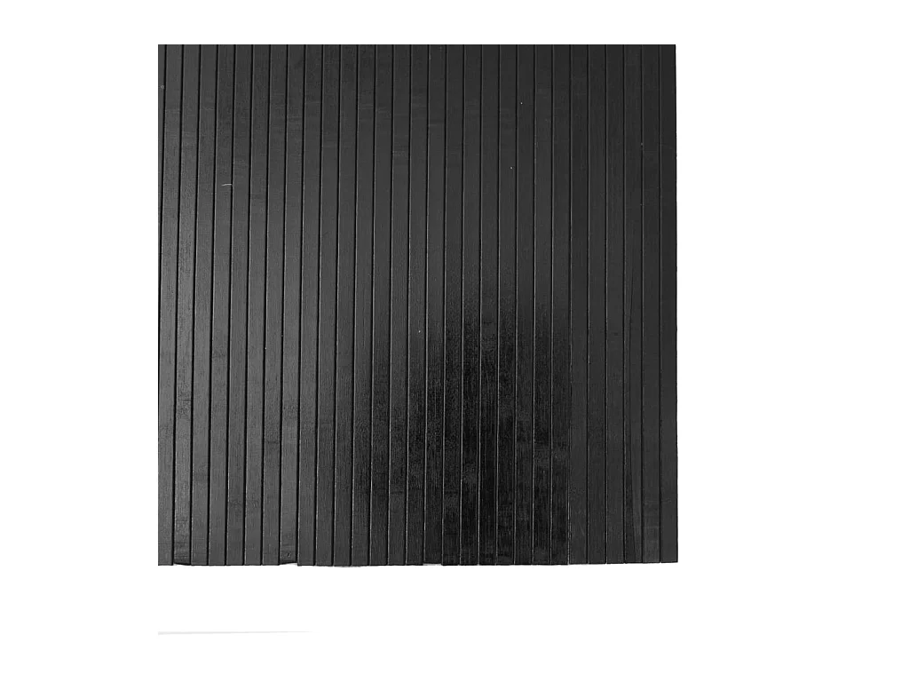 Tapis rectangulaire gris 80x200 cm bambou