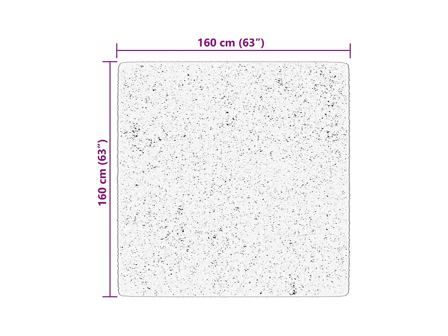 HUARTE zacht en wasbaar laagpolig vloerkleed beige 160x160 cm