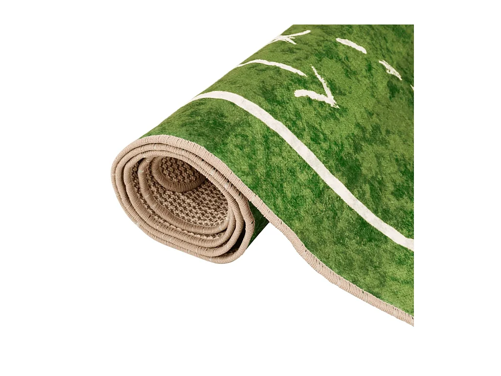 Tapis enfant 160x230cm terrain de football antidérapant lavable