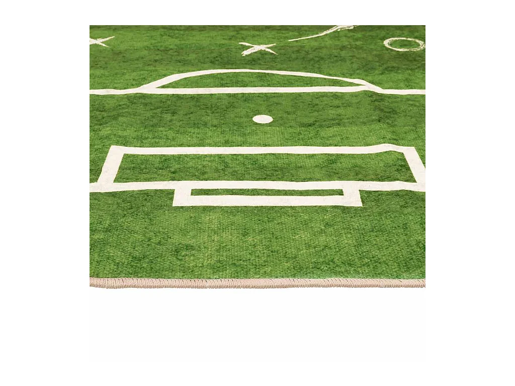 Alfombra infantil 160x230cm campo de fútbol antideslizante lavable