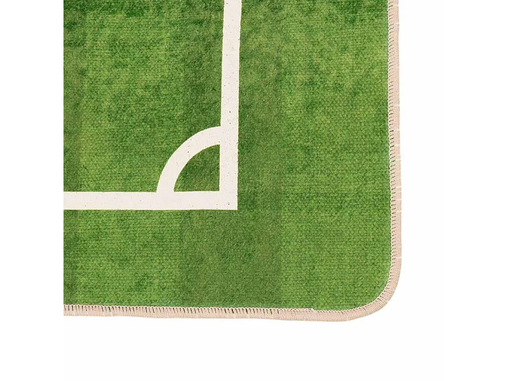 Tapis enfant 160x230cm terrain de football antidérapant lavable