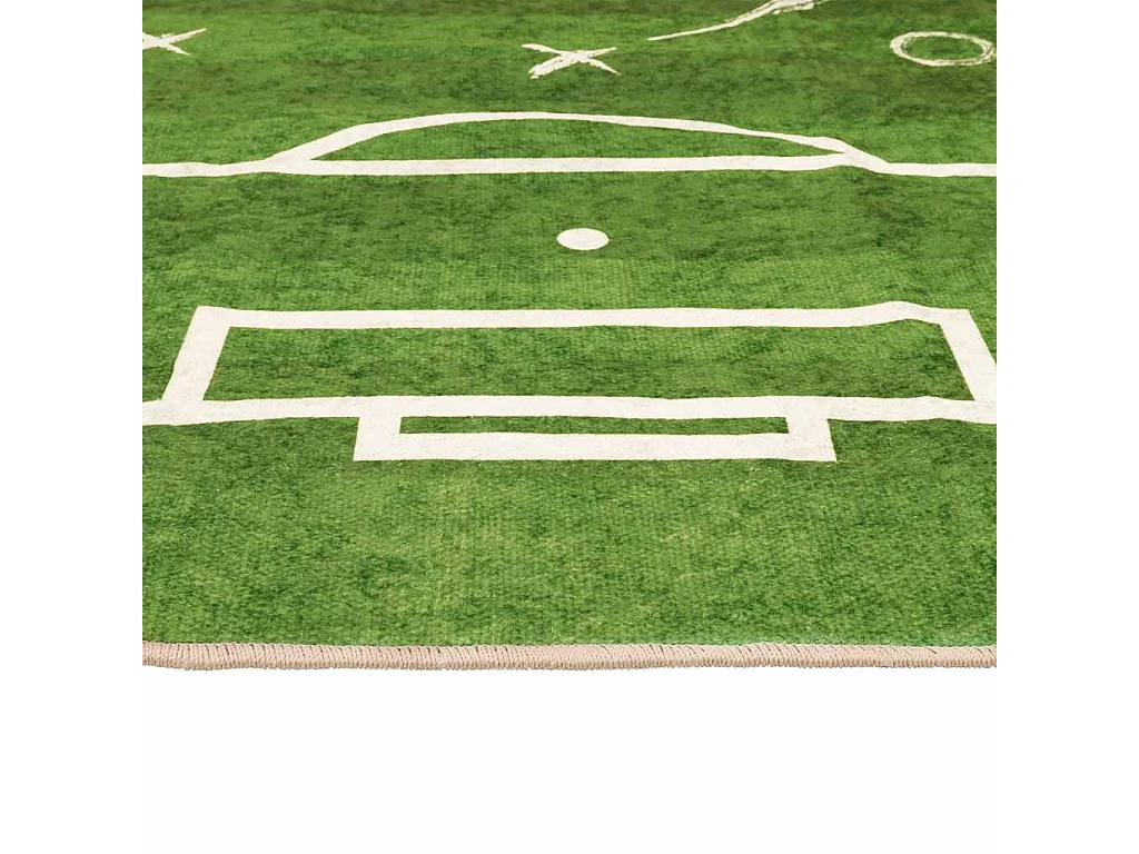 Tapis enfant 160x230cm terrain de football antidérapant lavable