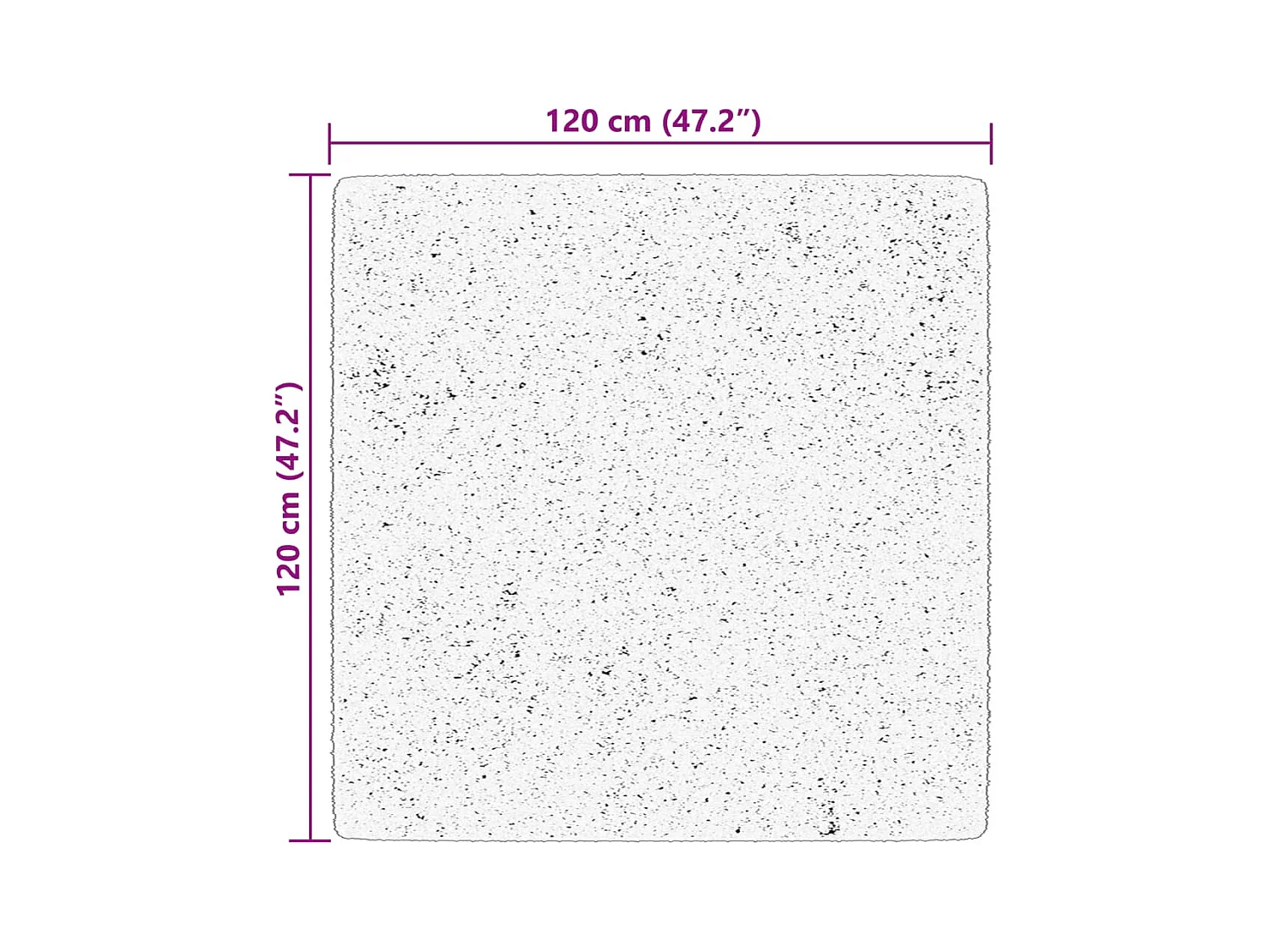 HUARTE zacht kortpolig vloerkleed wasbaar bosgroen 120x120 cm