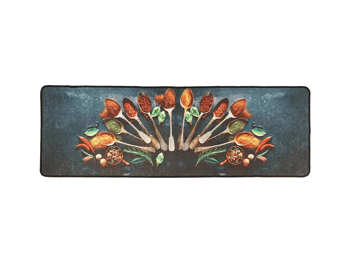 Veelkleurige keukenmat 60x180 cm wasbaar antislip