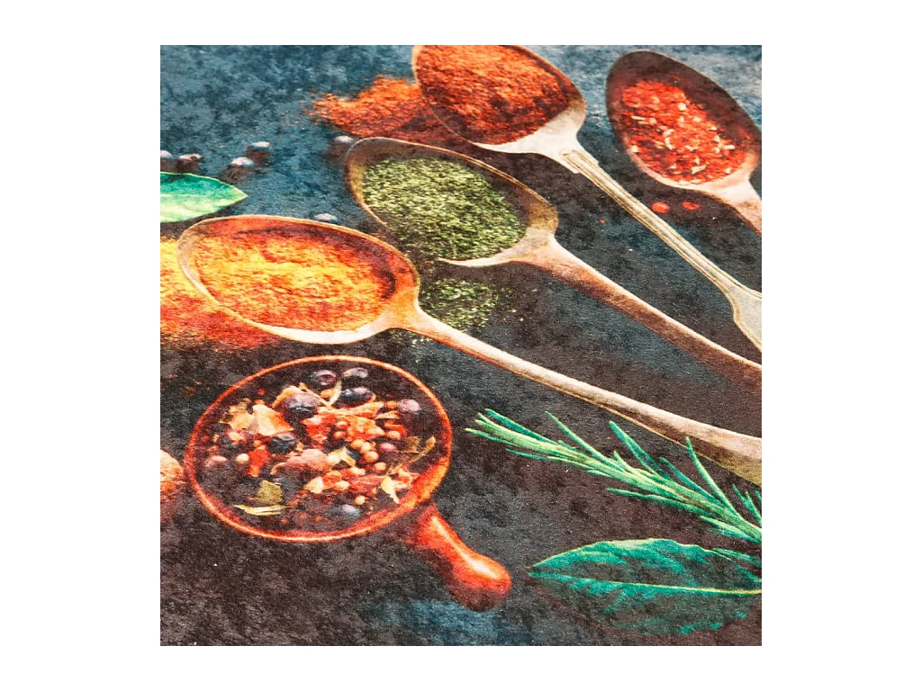 Veelkleurige keukenmat 60x180 cm wasbaar antislip