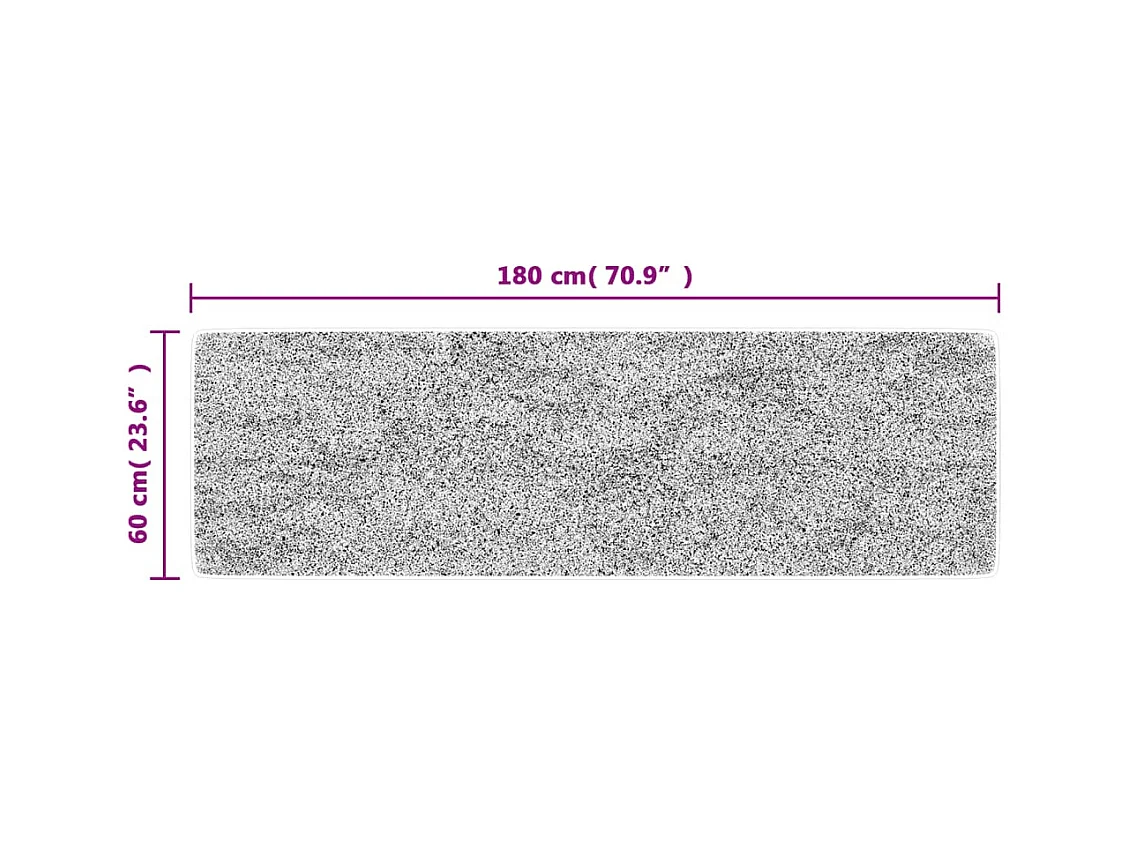 Veelkleurige keukenmat 60x180 cm wasbaar antislip