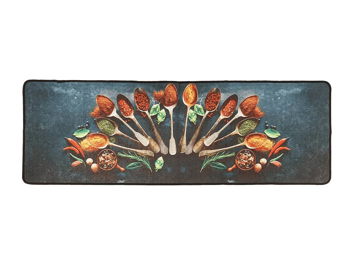 Tappeto da cucina multicolore 60x180 cm lavabile antiscivolo