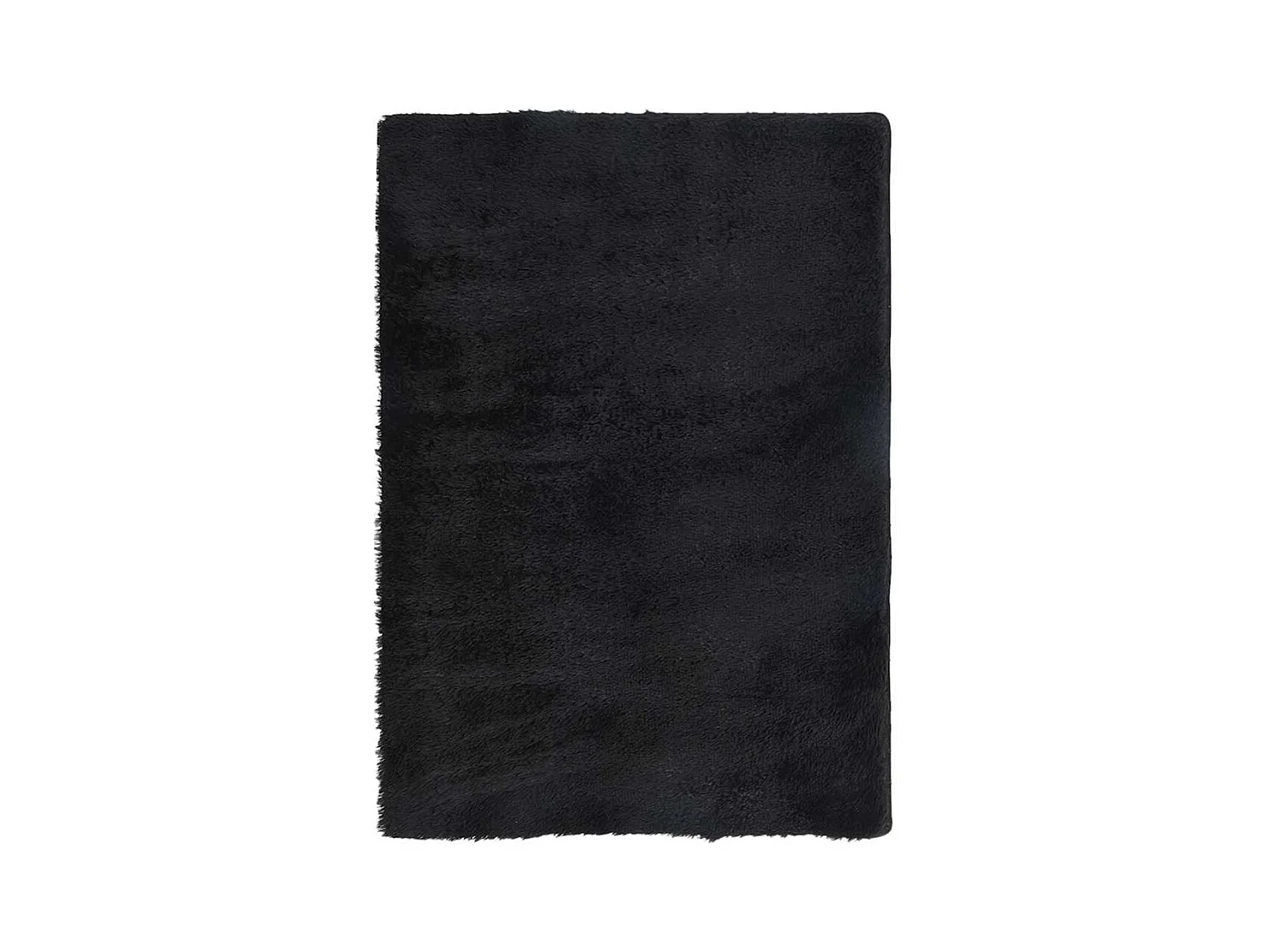 Tapis shaggy à poils longs NAVARRA noir 160x230 cm polyester